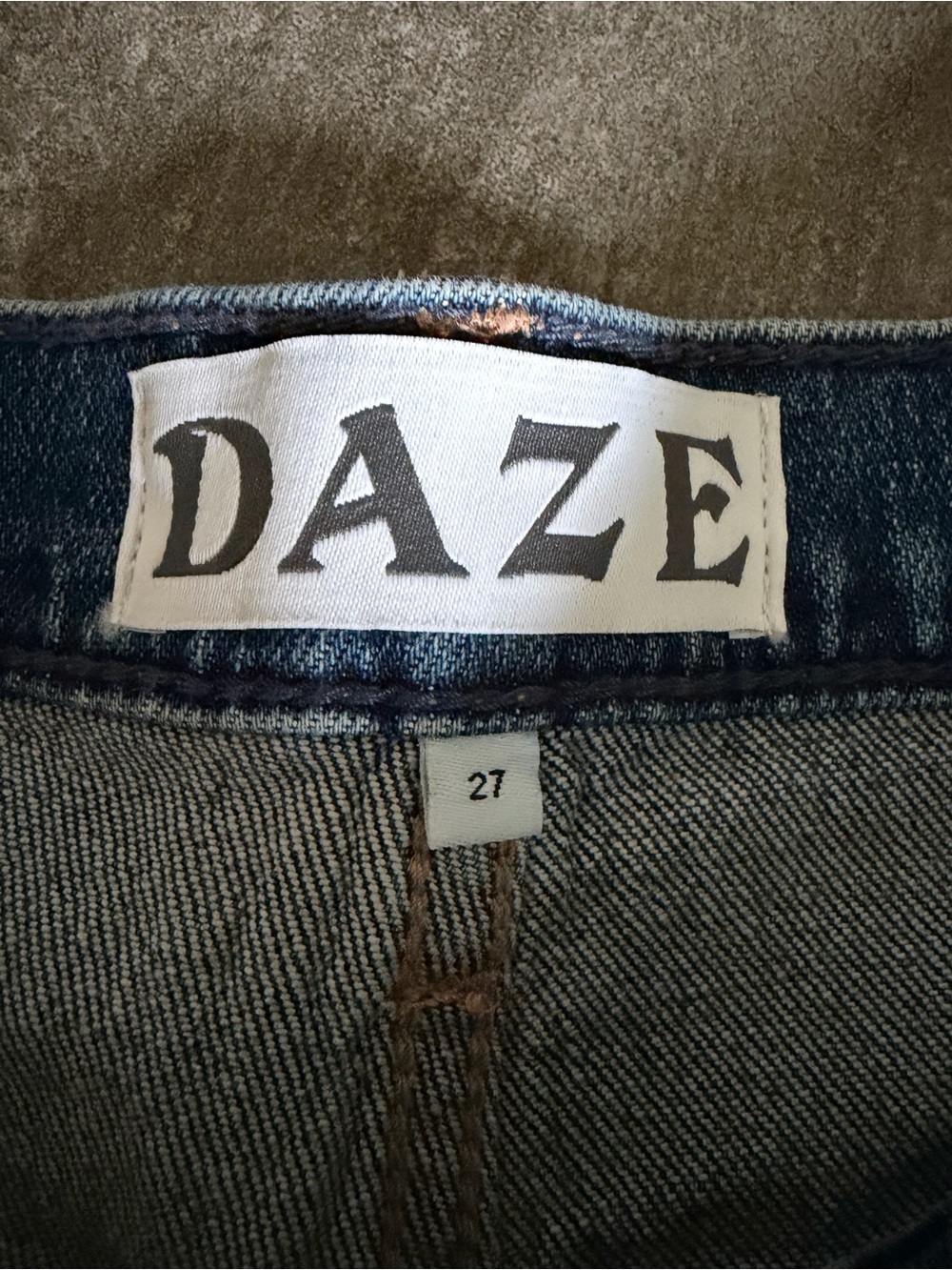 DAZE sz 29 EASTSIDE LOOSE CUFF IN RUSH HOUR Straight Leg Jeans - Picture 9 of 11